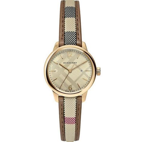 bu10114 burberry watch|Womens / Gents Classic Round Gold Nova Brown Check .